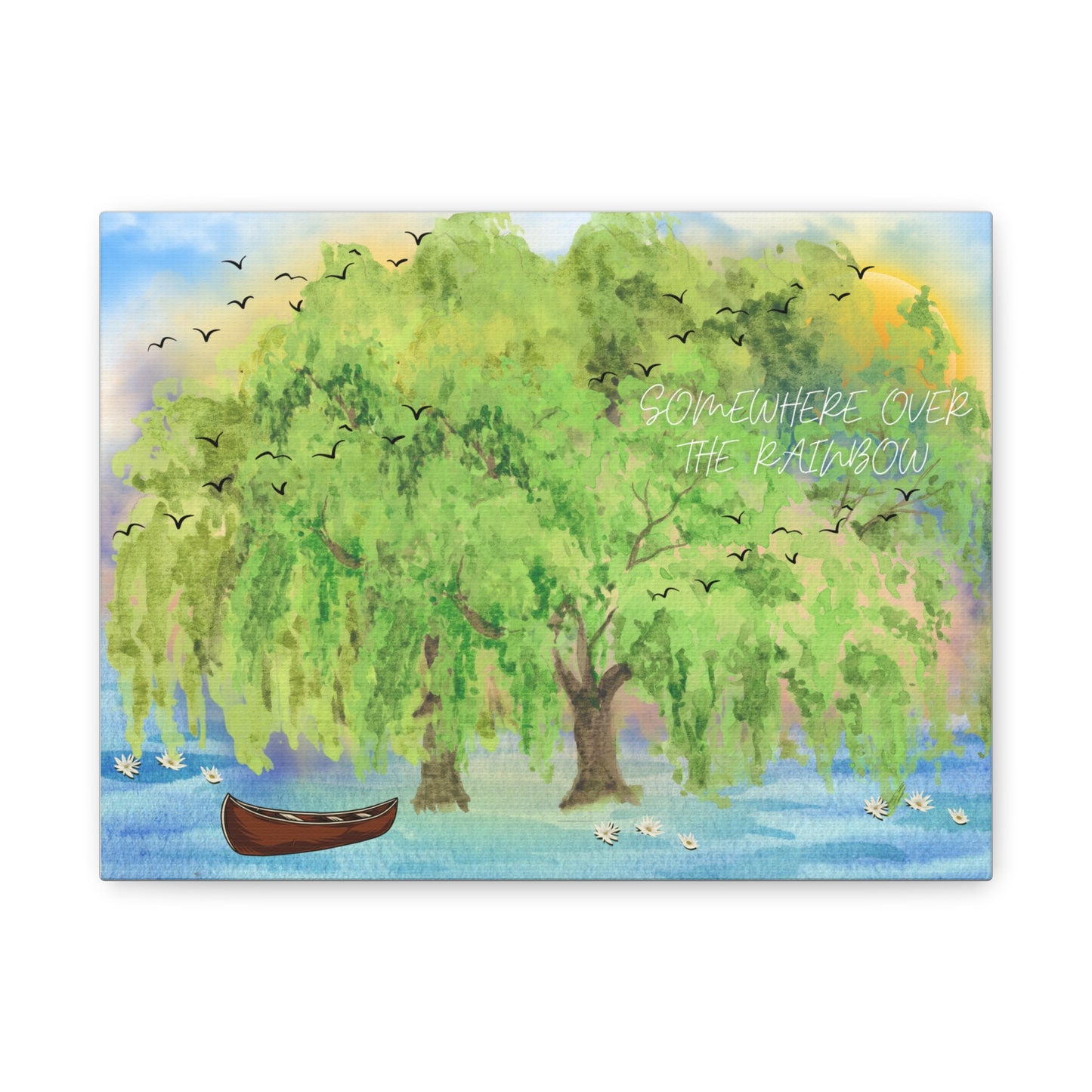 Peaceful Nature Canvas Art - 1.25" Stretched Wall Decor for Home & Office