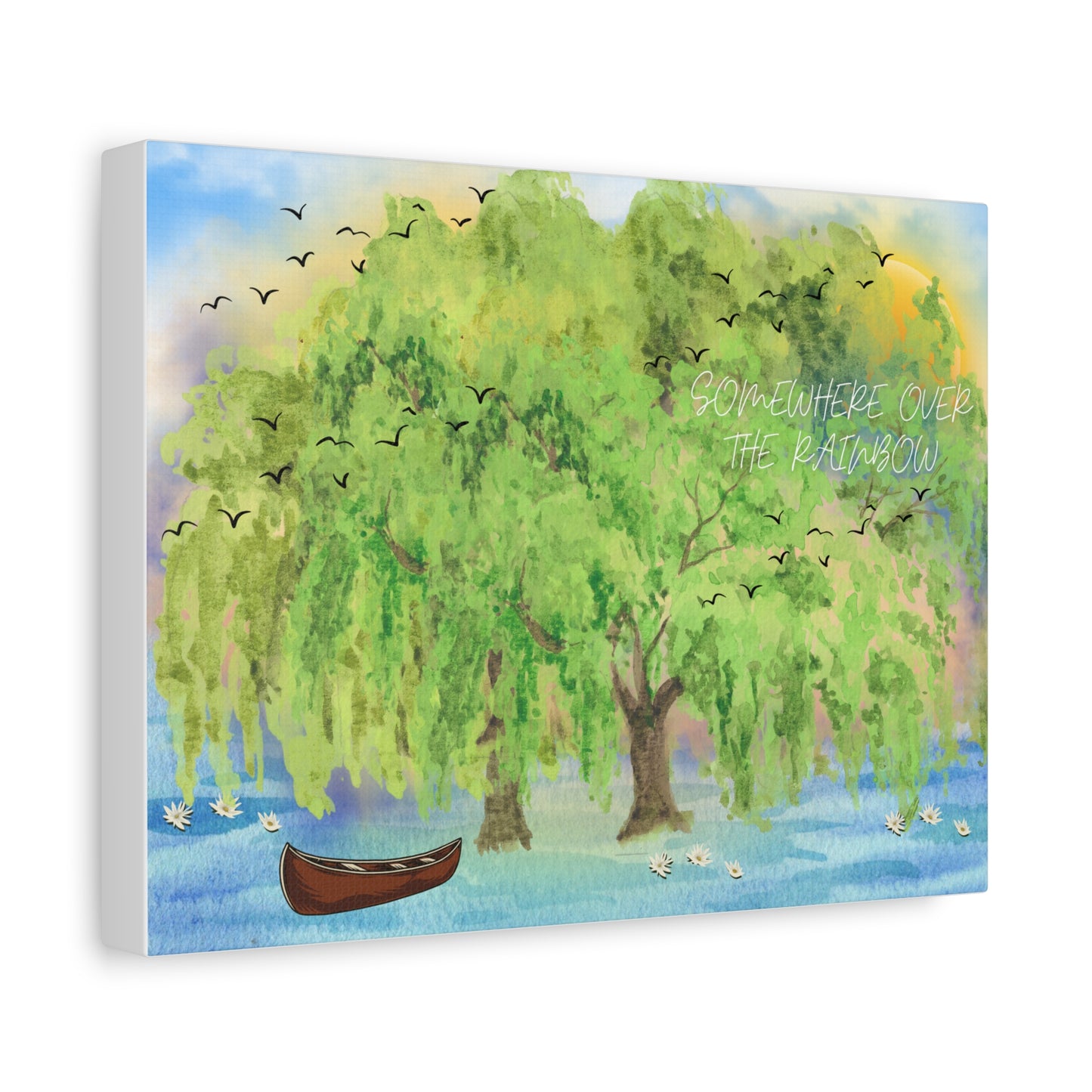 Peaceful Nature Canvas Art - 1.25" Stretched Wall Decor for Home & Office