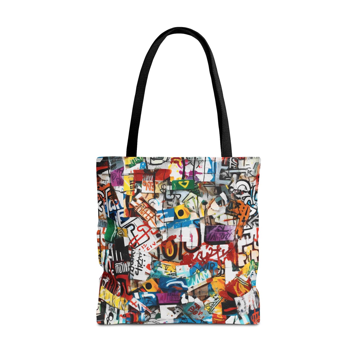 Graffiti Fashionista Tote | Bold Multicolor Street Style Bag - KismetWonders