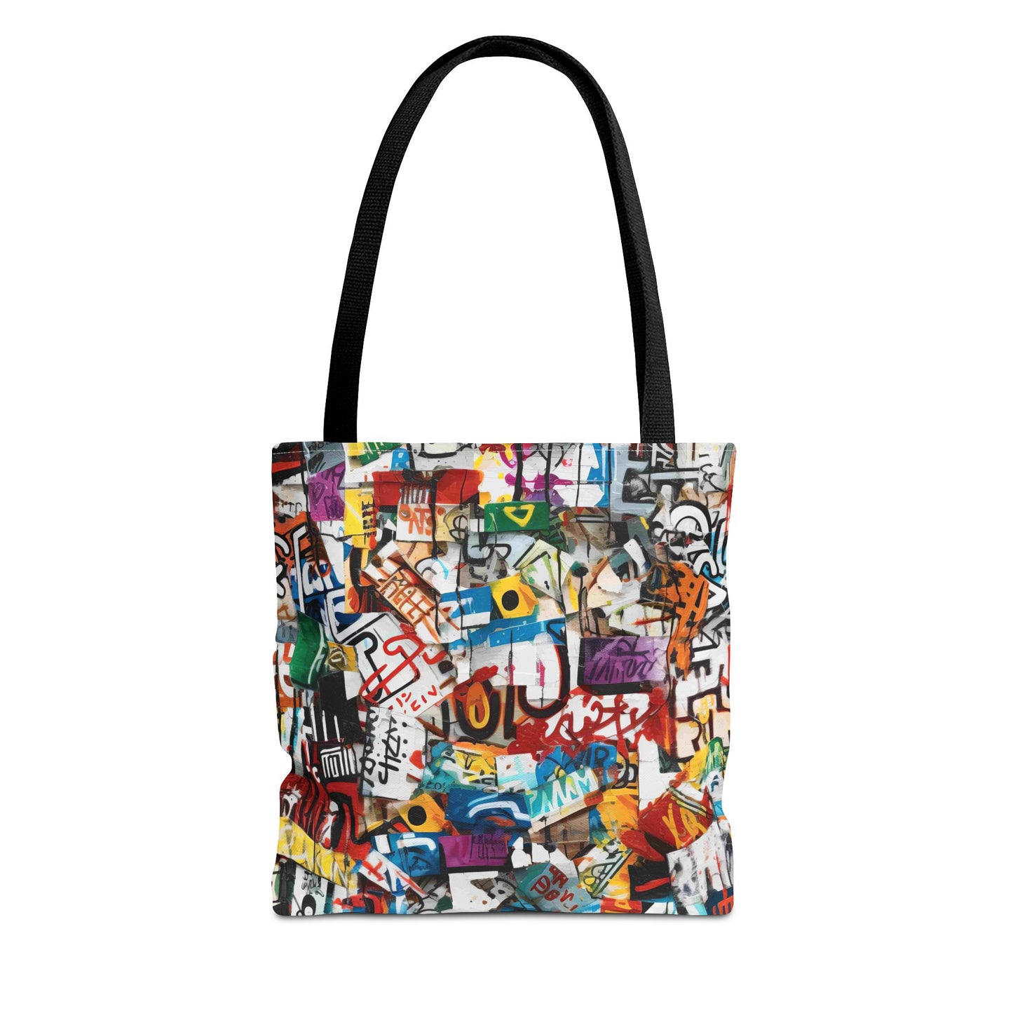 Graffiti Fashionista Tote | Bold Multicolor Street Style Bag - KismetWonders