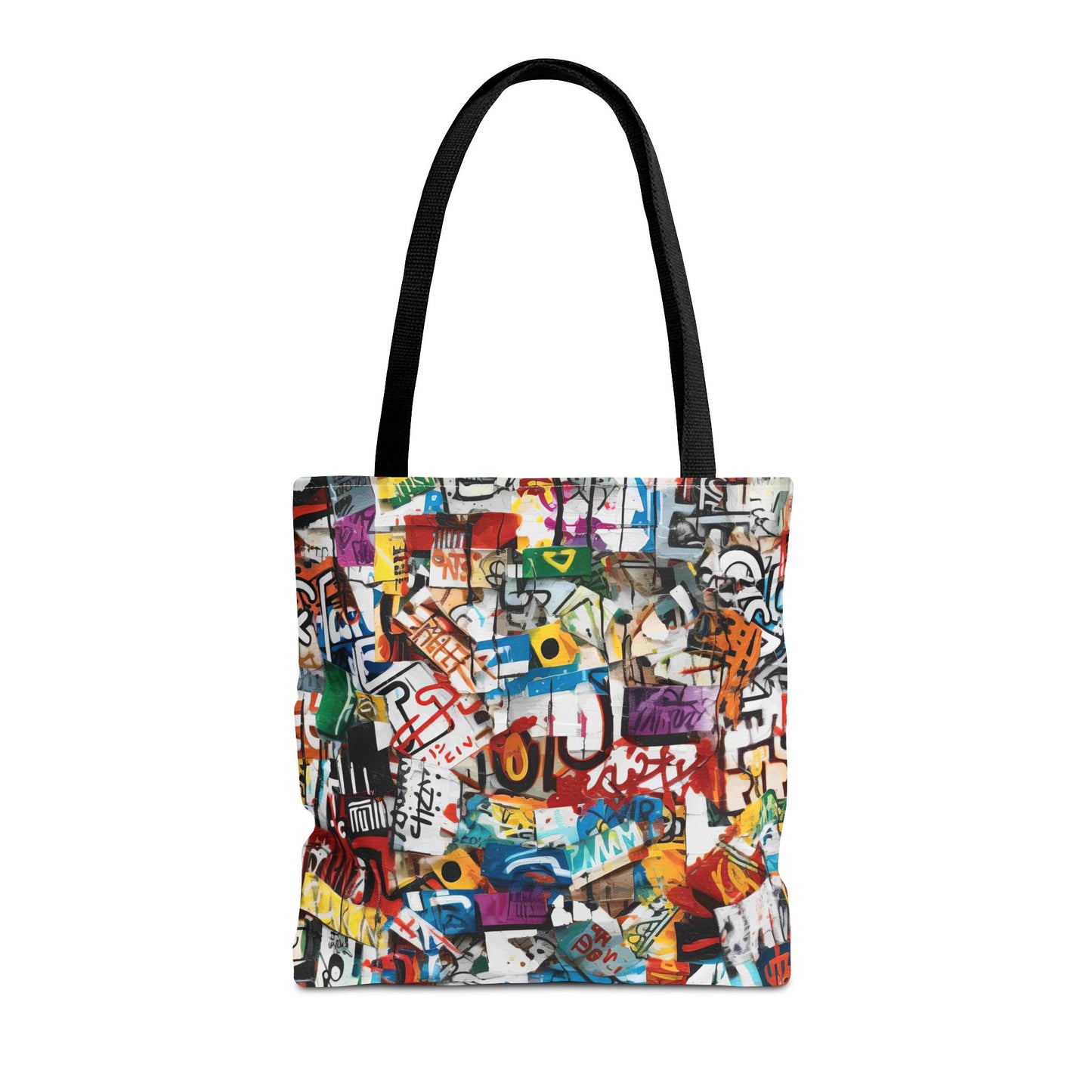 Graffiti Fashionista Tote | Bold Multicolor Street Style Bag - KismetWonders