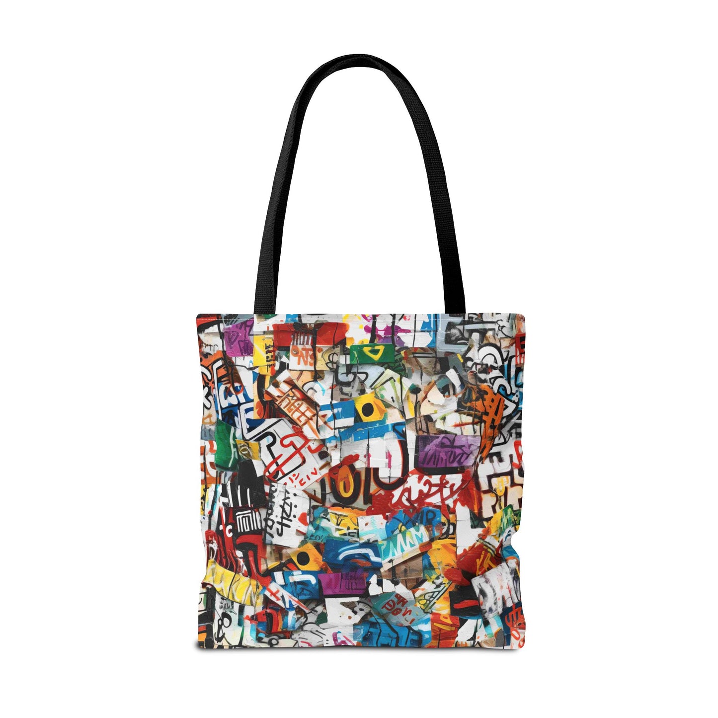 Graffiti Fashionista Tote | Bold Multicolor Street Style Bag - KismetWonders