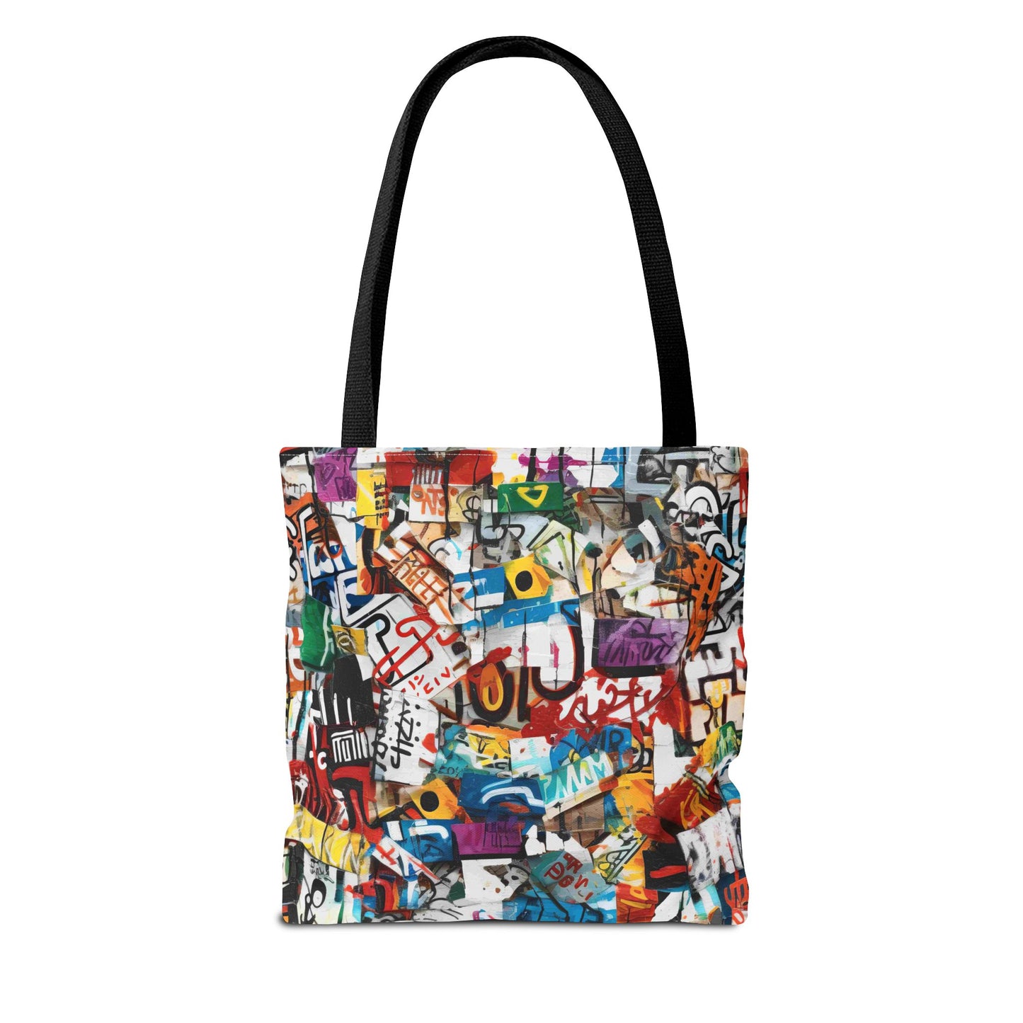 Graffiti Fashionista Tote | Bold Multicolor Street Style Bag - KismetWonders
