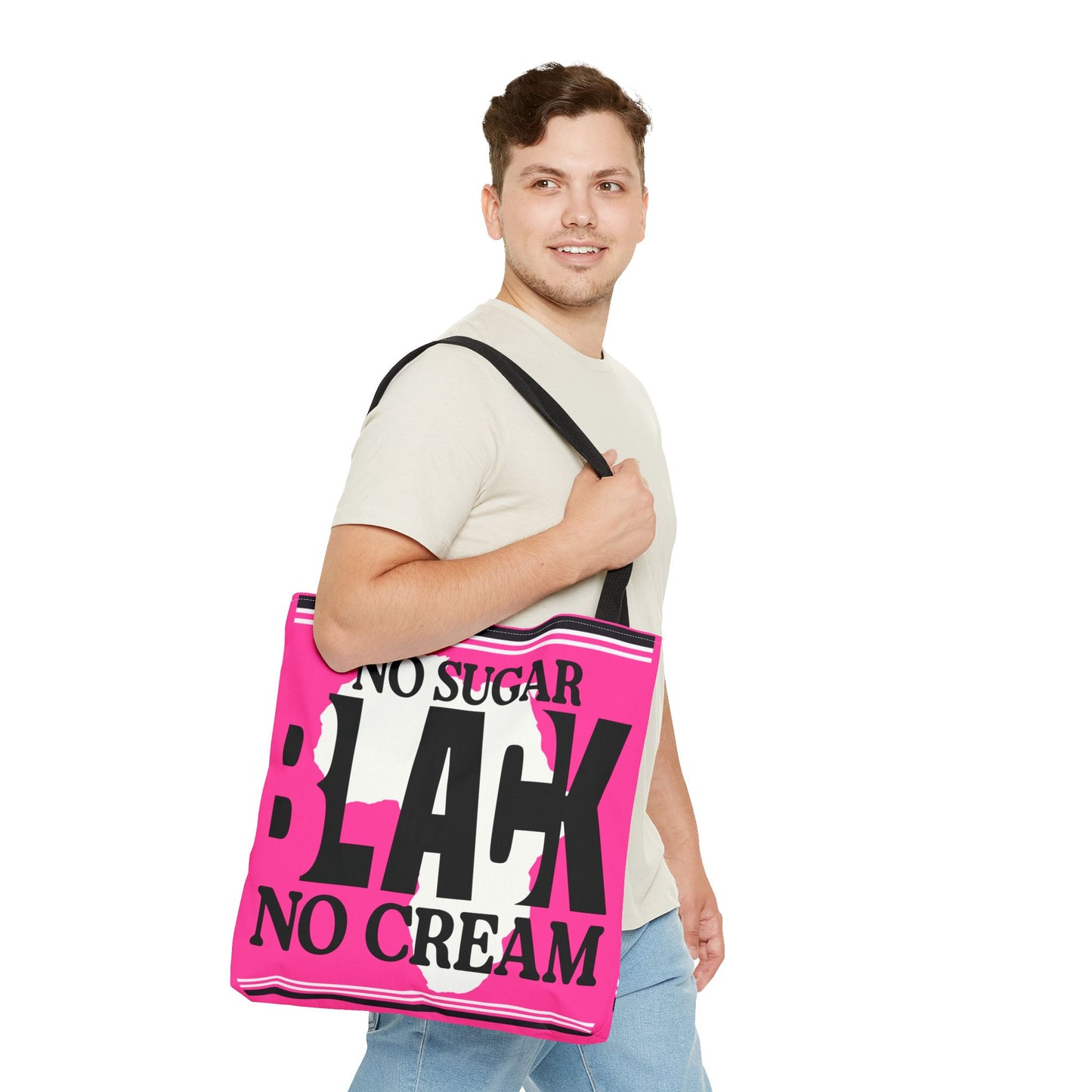Blacknificent Tote Bag | Bold Pink Pride Statement - KismetWonders