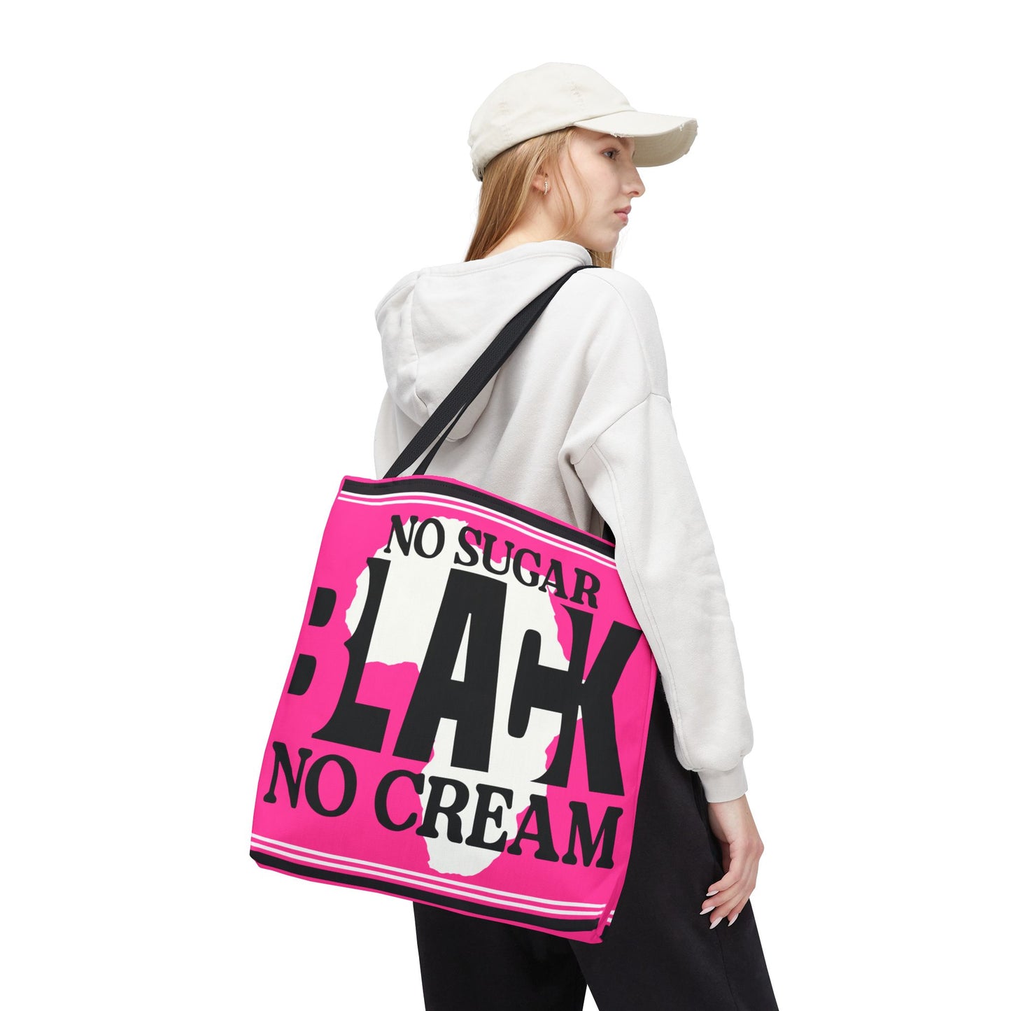 Blacknificent Tote Bag | Bold Pink Pride Statement - KismetWonders