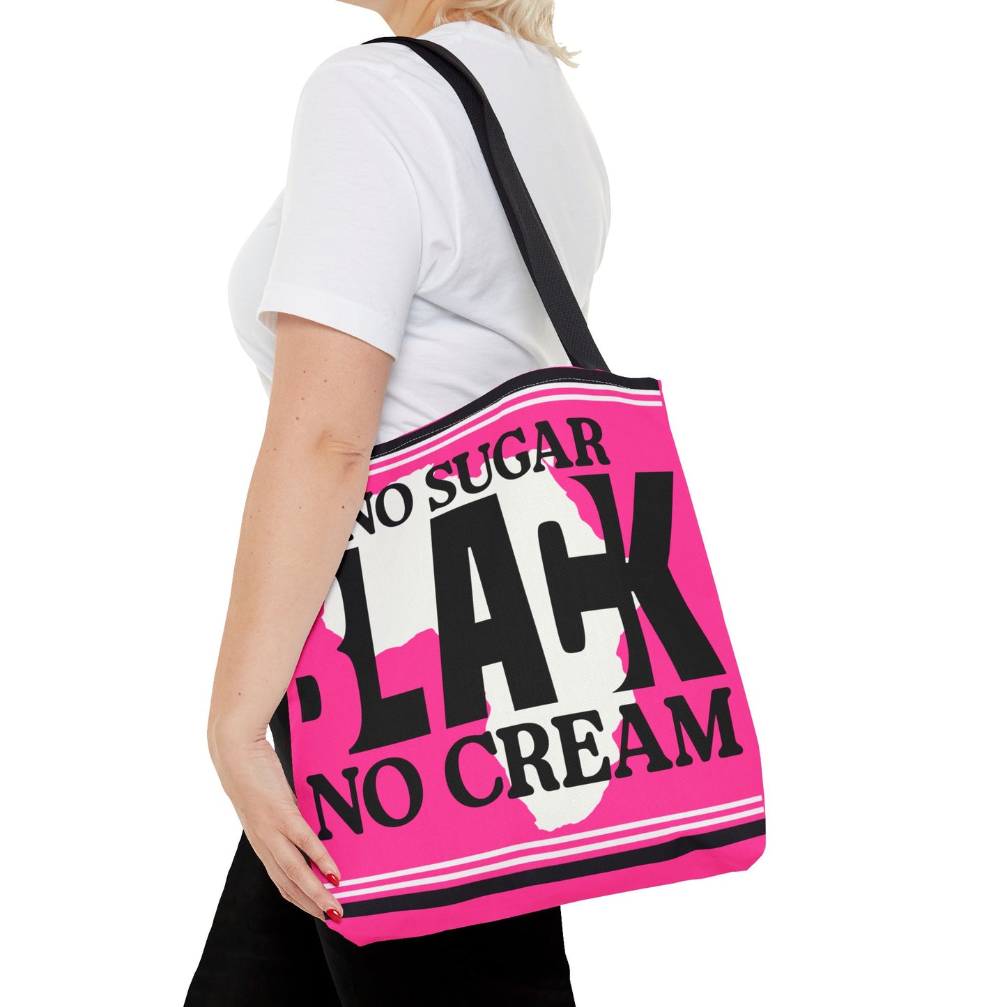 Blacknificent Tote Bag | Bold Pink Pride Statement - KismetWonders