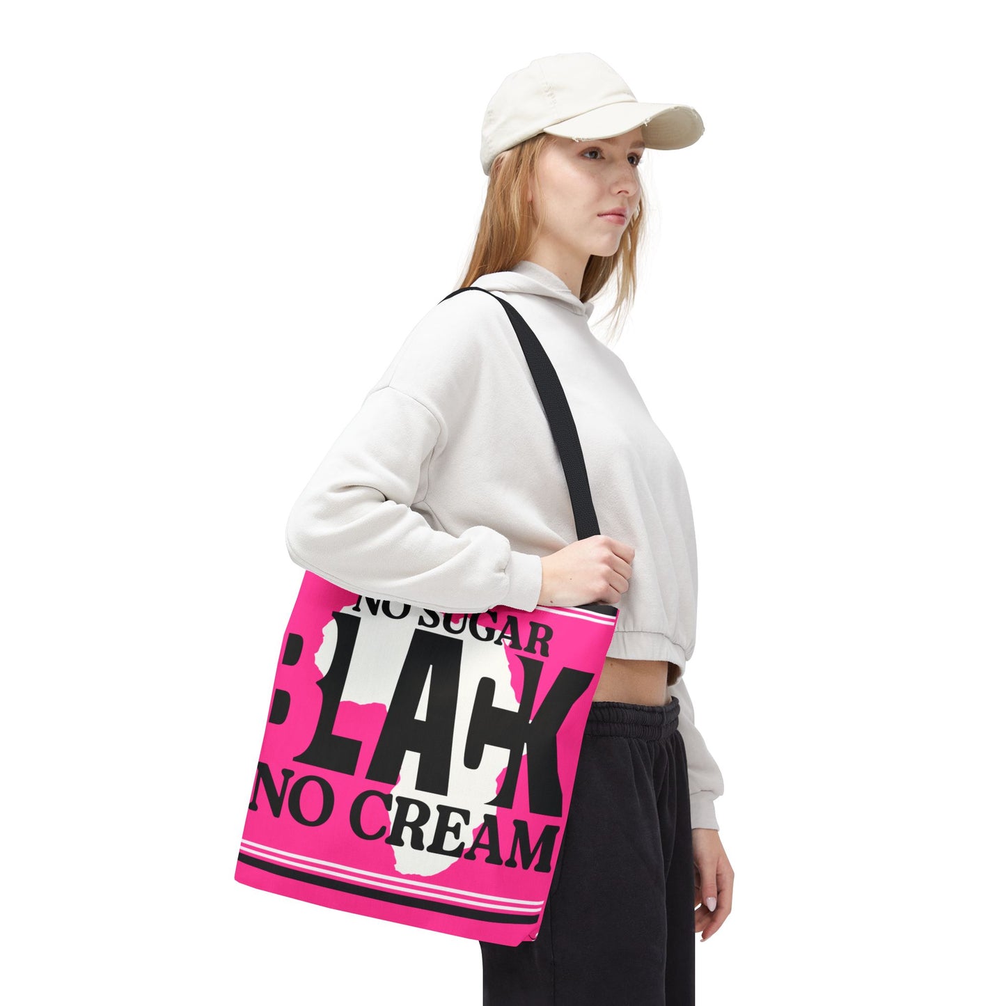 Blacknificent Tote Bag | Bold Pink Pride Statement - KismetWonders
