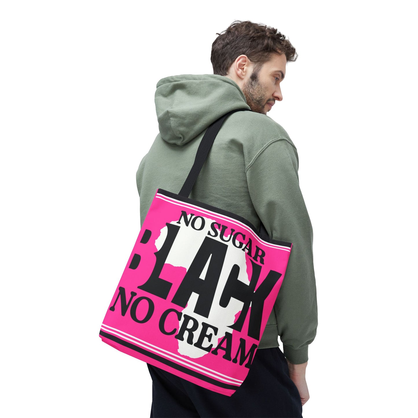 Blacknificent Tote Bag | Bold Pink Pride Statement - KismetWonders