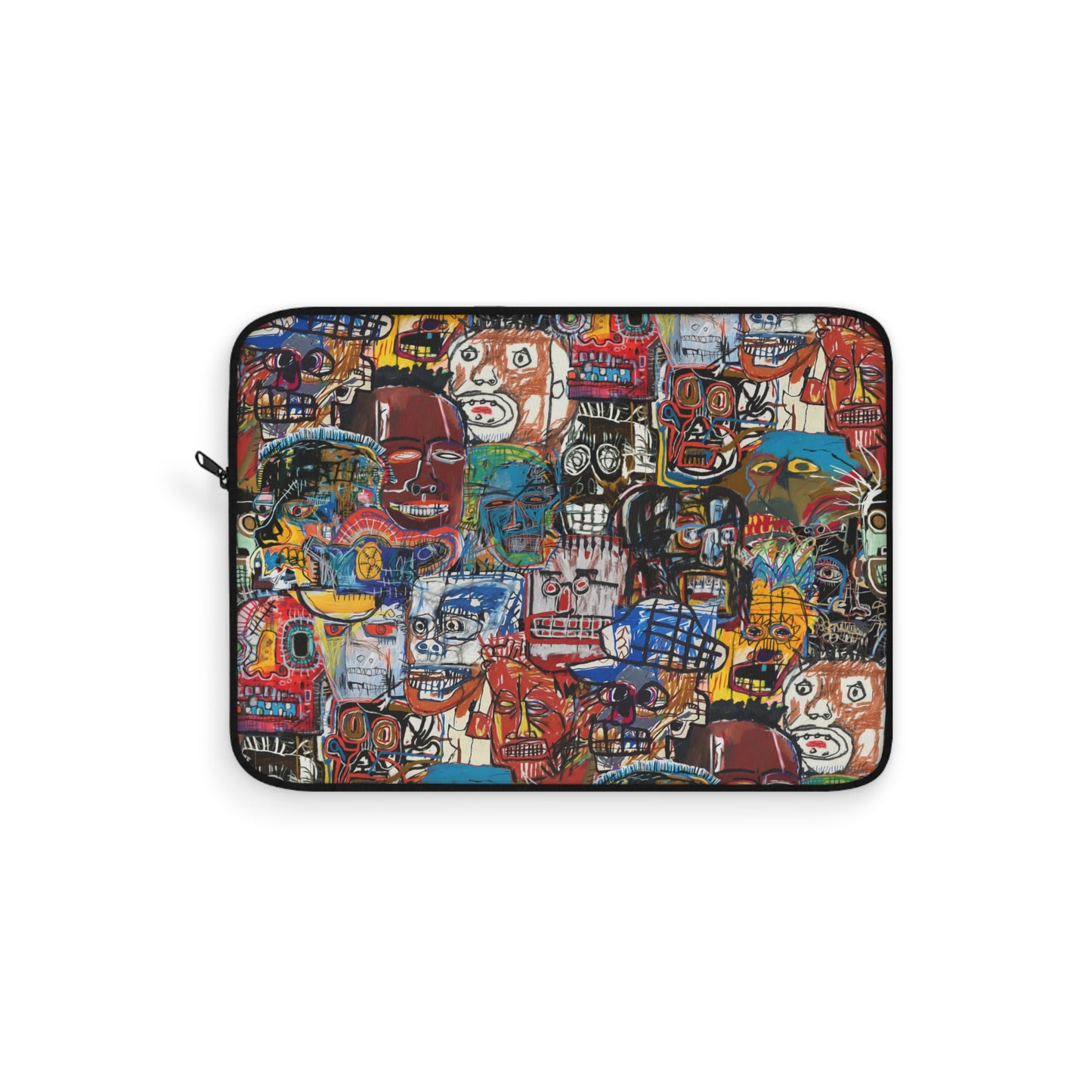 Basquiat-Inspired Laptop Sleeve | Graffiti Art Style Protective Case - KismetWonders