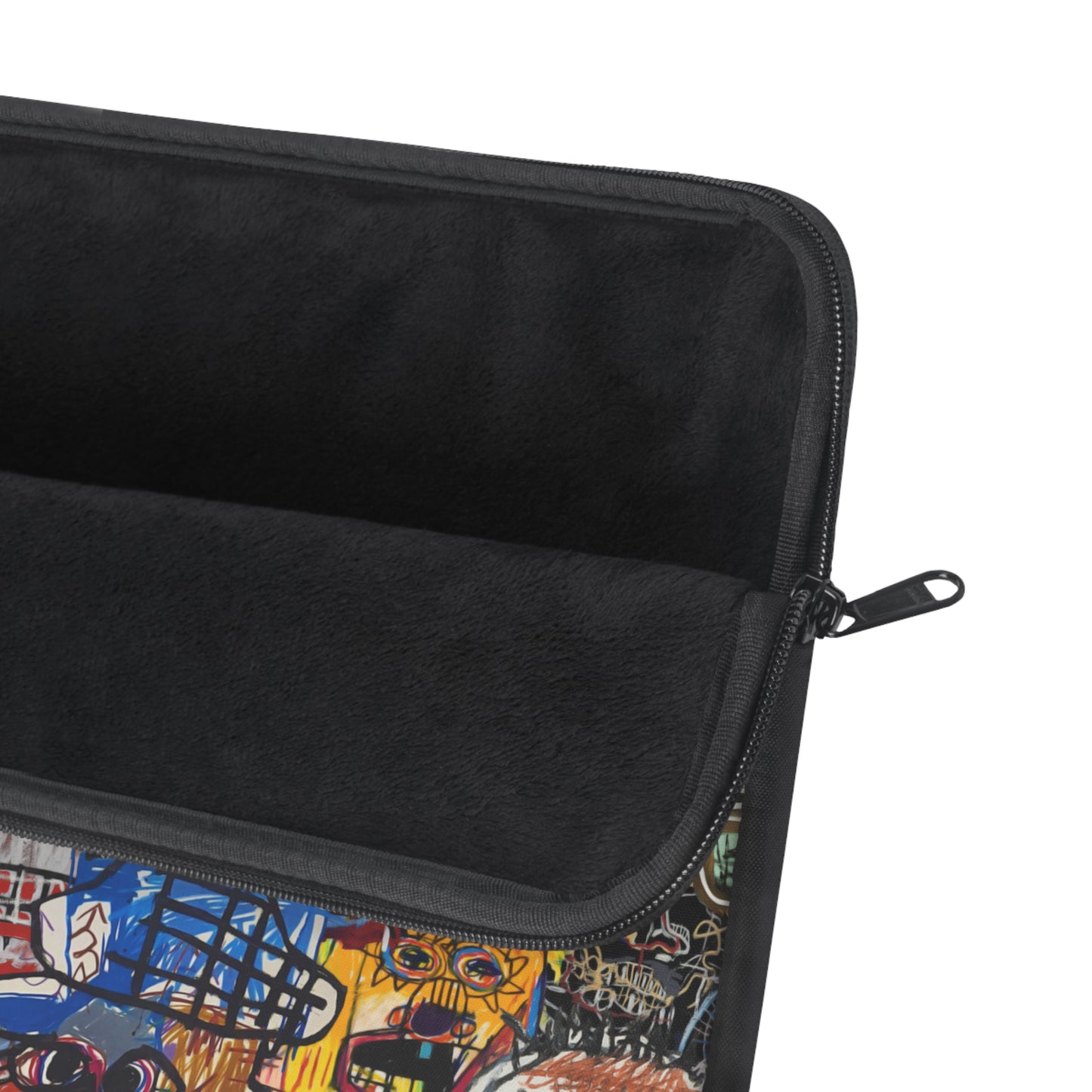Basquiat-Inspired Laptop Sleeve | Graffiti Art Style Protective Case - KismetWonders