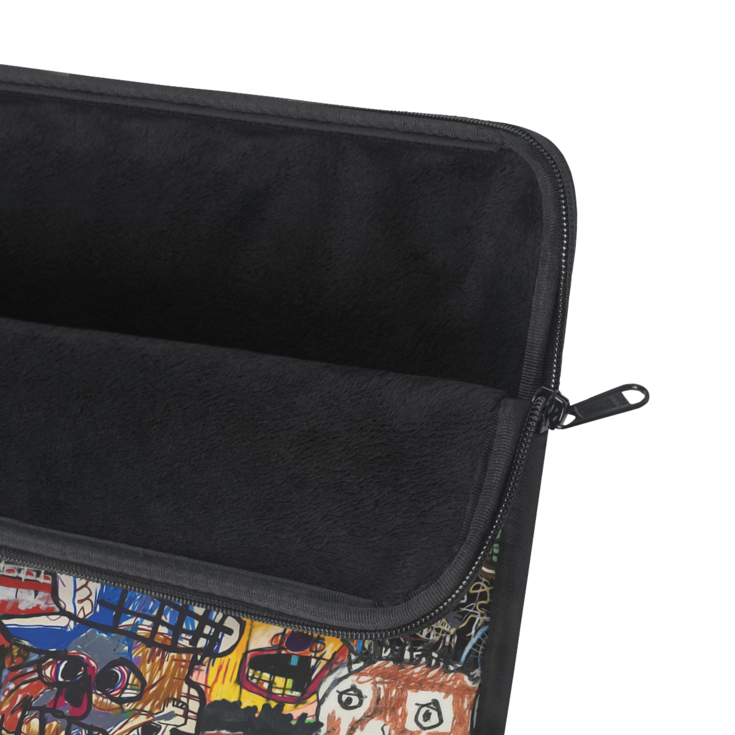 Basquiat-Inspired Laptop Sleeve | Graffiti Art Style Protective Case - KismetWonders