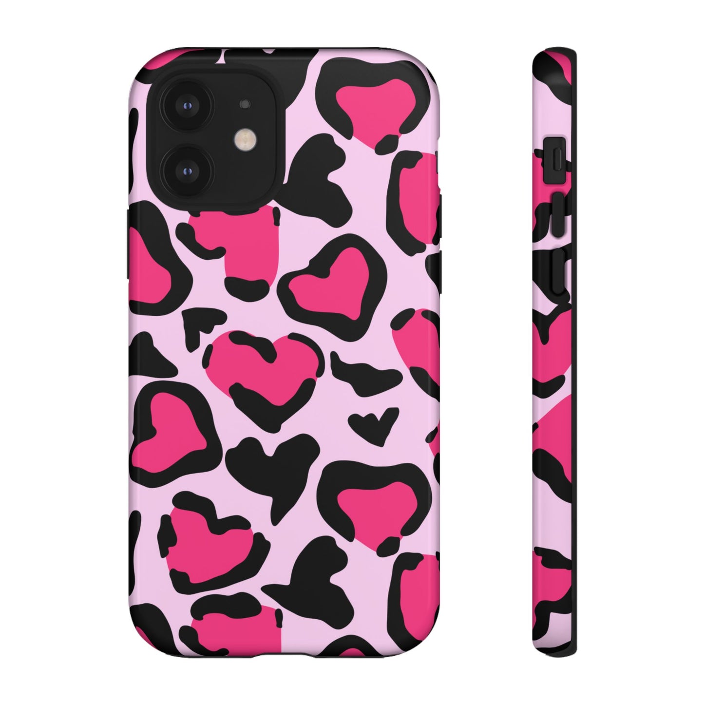 Wild Hearts Pink and Black Phone Case for iPhone and Samsung Galaxy - Season of Love Edition - KismetWonders