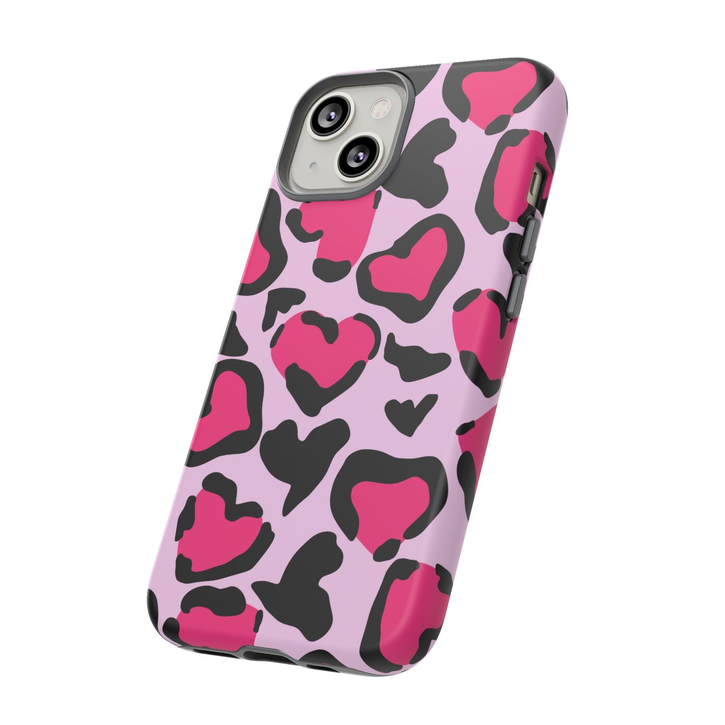 Wild Hearts Pink and Black Phone Case for iPhone and Samsung Galaxy - Season of Love Edition - KismetWonders