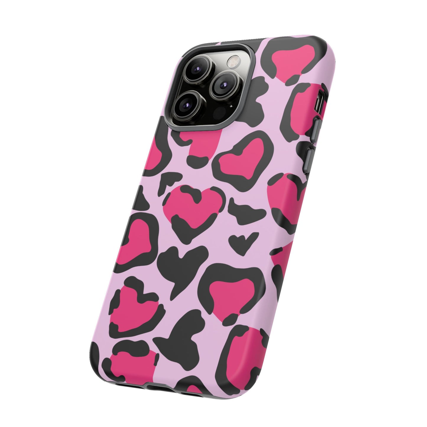Wild Hearts Pink and Black Phone Case for iPhone and Samsung Galaxy - Season of Love Edition - KismetWonders