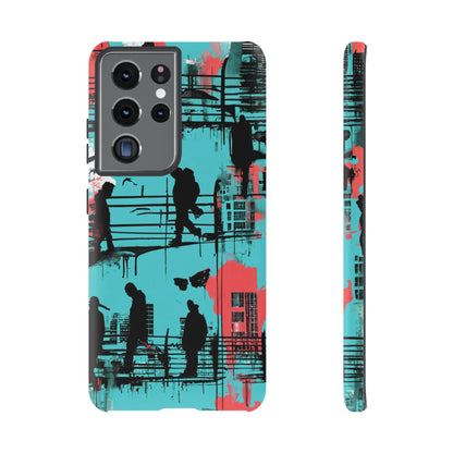 Graffiti Urban Phone Case - City Silhouettes Cool Cover for iPhone 15-11 and Samsung Galaxy 24-10