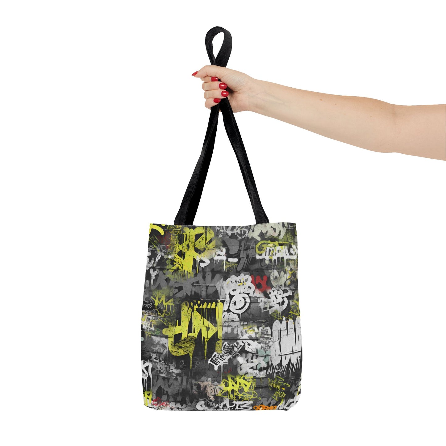 Statement Street Style Tote Bag with Graffiti Art - Fashionable and Practical