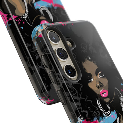 Chic AFRO Phone Case Cover - Stylish Graffiti Art Design for iPhone & Samsung