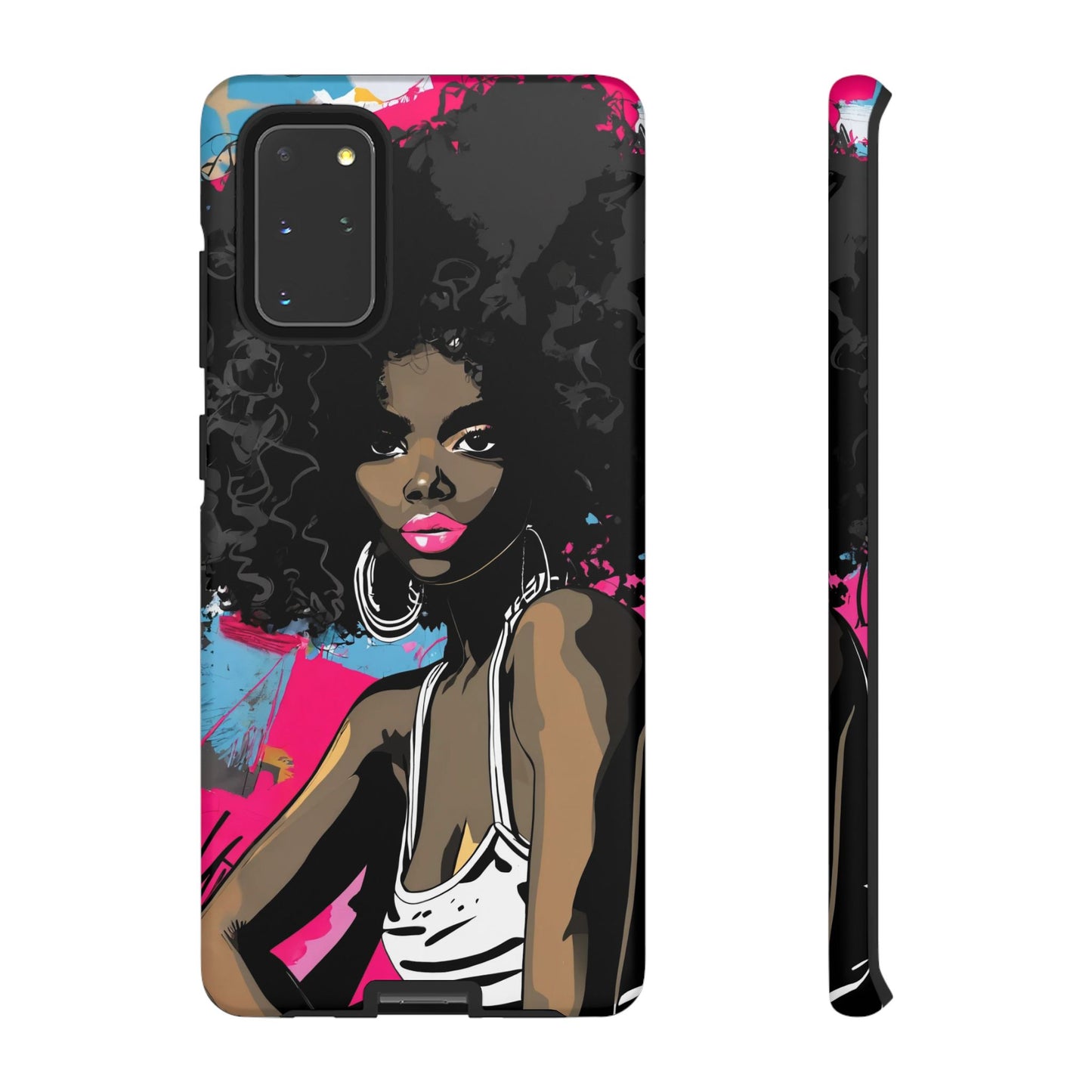 Chic AFRO Phone Case Cover - Stylish Graffiti Art Design for iPhone & Samsung