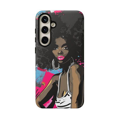 Chic AFRO Phone Case Cover - Stylish Graffiti Art Design for iPhone & Samsung