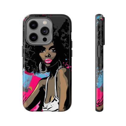 Chic AFRO Phone Case Cover - Stylish Graffiti Art Design for iPhone & Samsung