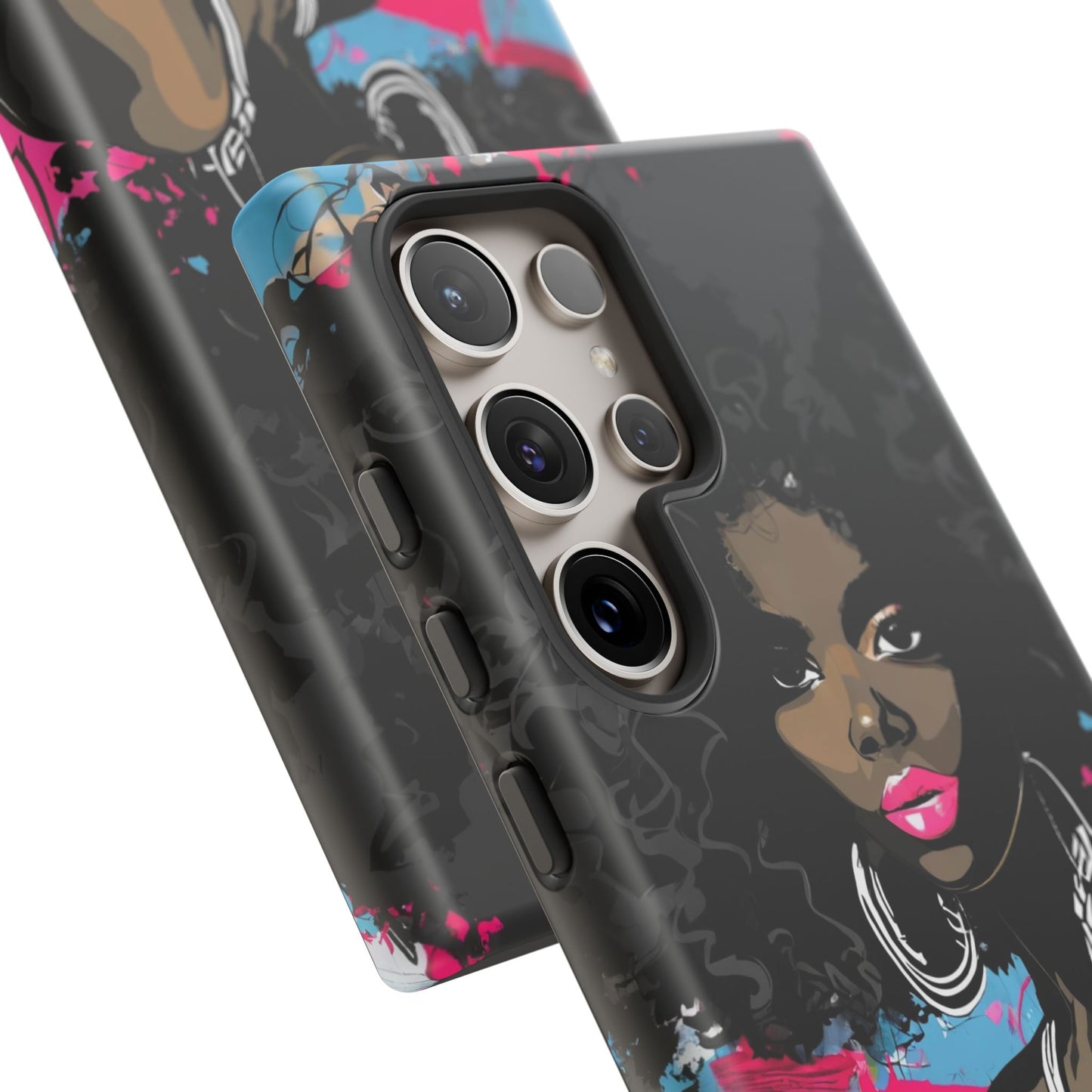 Chic AFRO Phone Case Cover - Stylish Graffiti Art Design for iPhone & Samsung