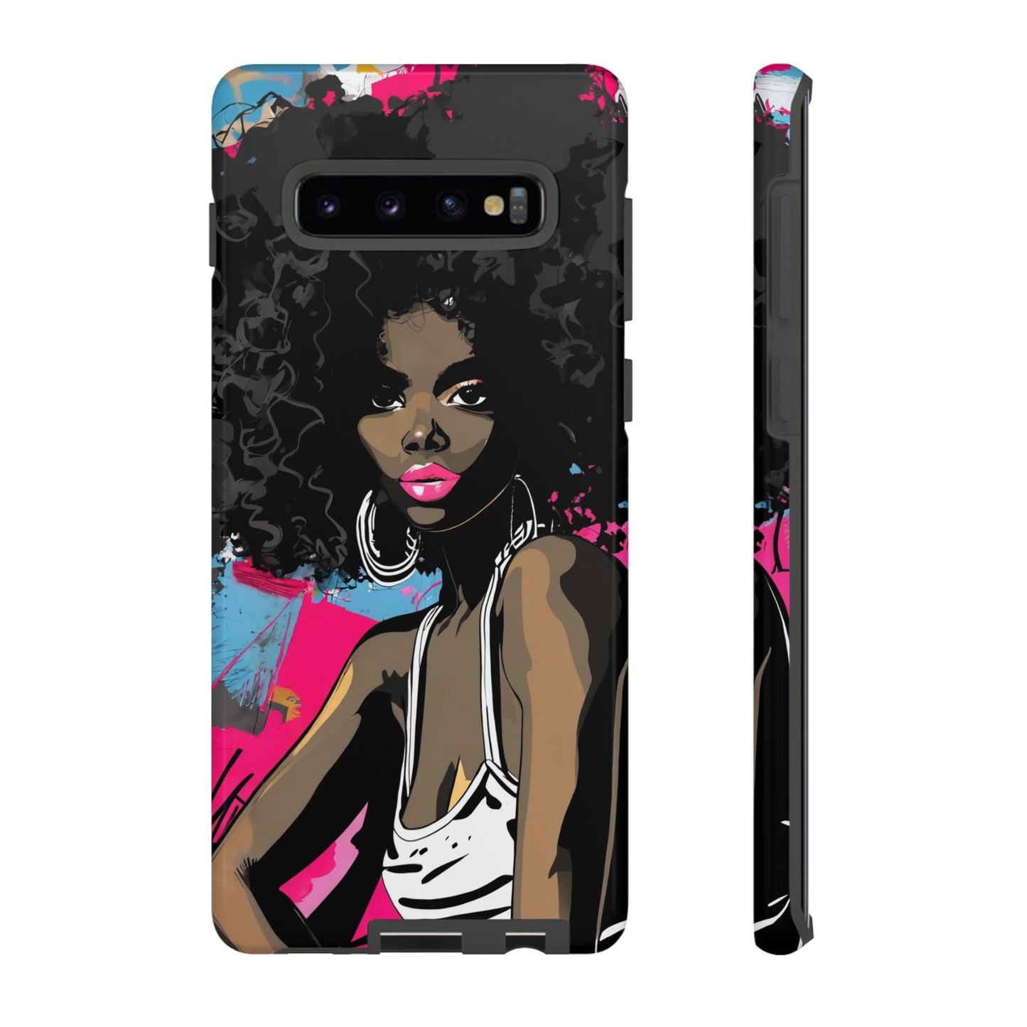 Chic AFRO Phone Case Cover - Stylish Graffiti Art Design for iPhone & Samsung