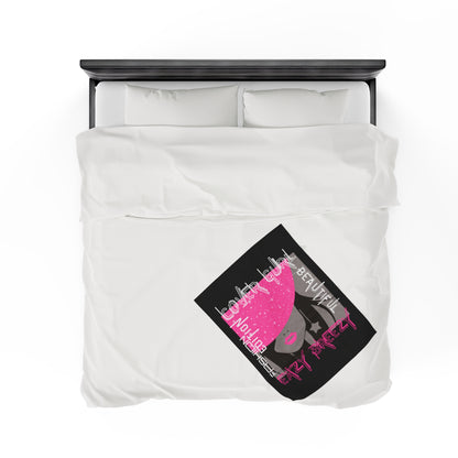 Own an Original: Black Cover Gurl Plush Blanket - Fashion Edition, Beautiful, Trendy Font, Perfect for Fashion-Forward Fashionistas