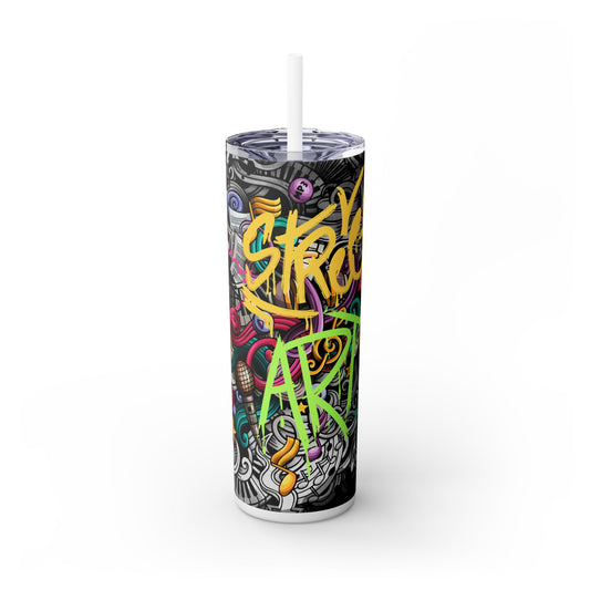 Graffiti Inspired Tumbler - Vibrantly Express your Appreciation for Non-Traditional Art while Enjoying your Favorite Beverage