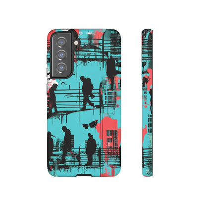 Graffiti Urban Phone Case - City Silhouettes Cool Cover for iPhone 15-11 and Samsung Galaxy 24-10