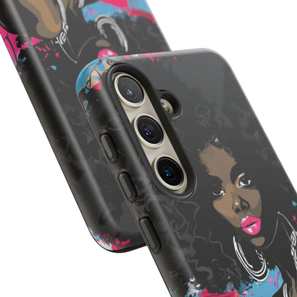 Chic AFRO Phone Case Cover - Stylish Graffiti Art Design for iPhone & Samsung