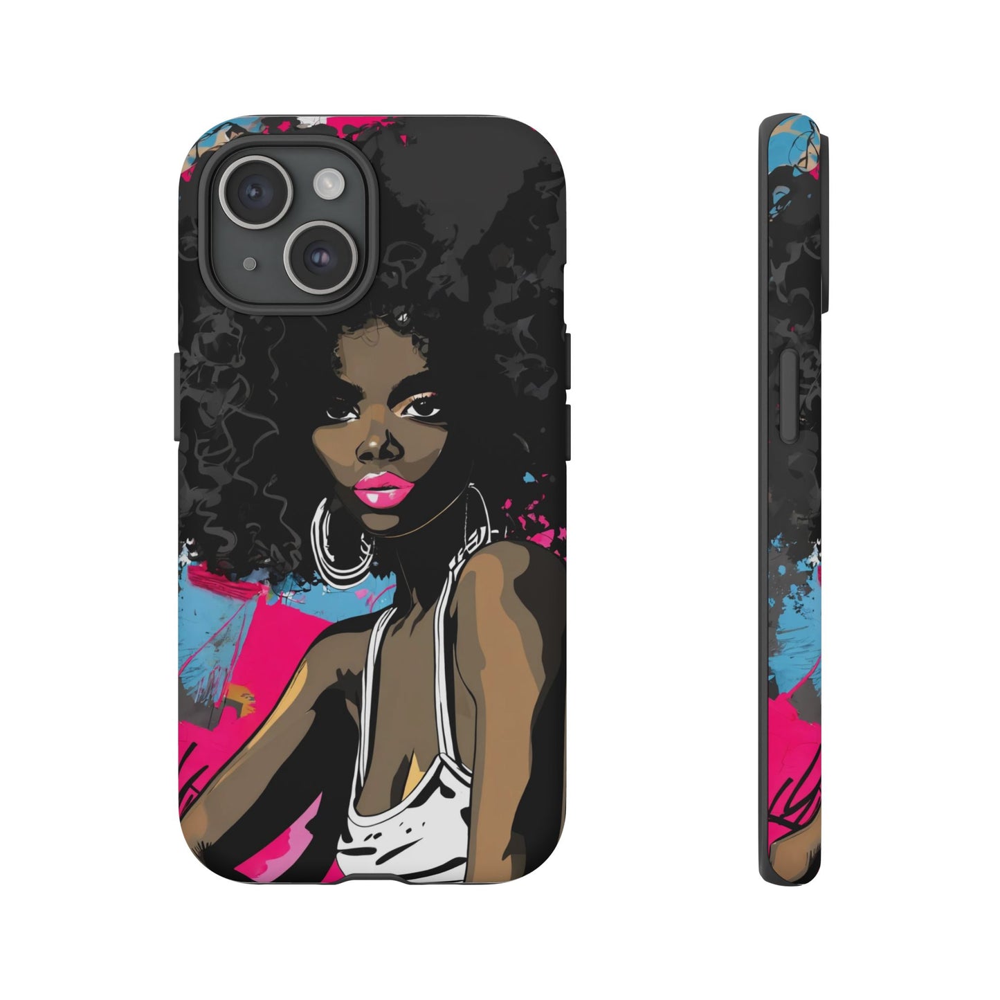 Chic AFRO Phone Case Cover - Stylish Graffiti Art Design for iPhone & Samsung