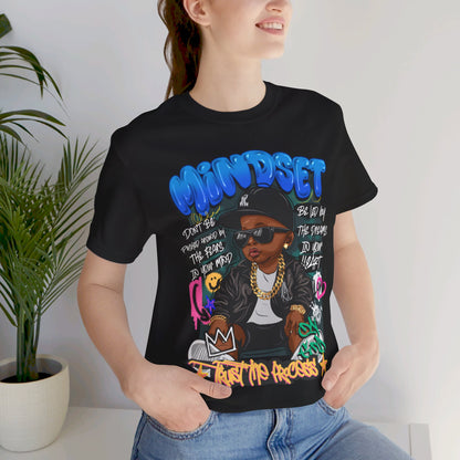 Graffiti Art Tee with Inspiring Quote | Unisex Street Style Shirt for Men and Women