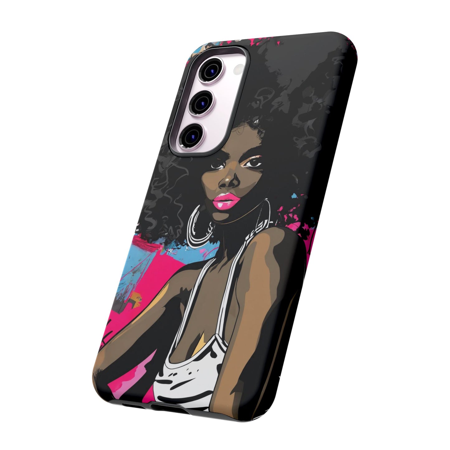 Chic AFRO Phone Case Cover - Stylish Graffiti Art Design for iPhone & Samsung