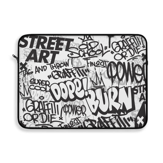 Street Art Graffiti Style Laptop Sleeve - Urban Flair at its Finest