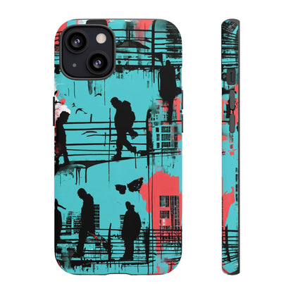 Graffiti Urban Phone Case - City Silhouettes Cool Cover for iPhone 15-11 and Samsung Galaxy 24-10