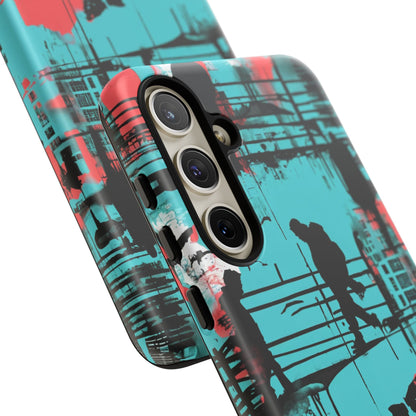 Graffiti Urban Phone Case - City Silhouettes Cool Cover for iPhone 15-11 and Samsung Galaxy 24-10