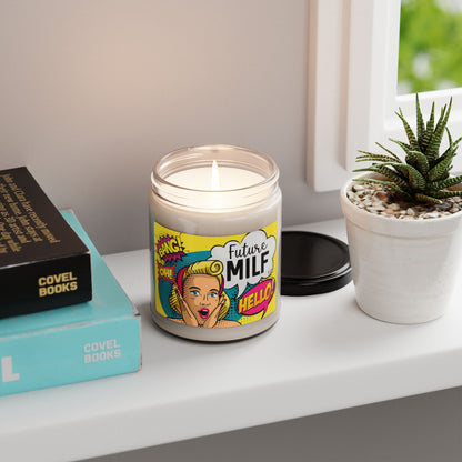 Future MILF Scented Soy Candle - Fun Pop Art Decor for Home