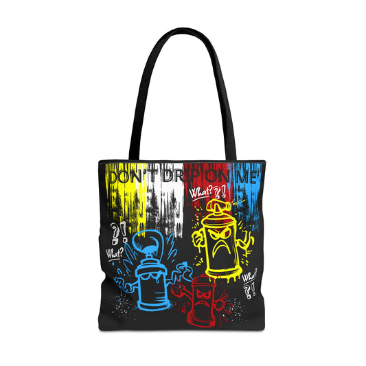 Don't Drip on Me Tote - Vibrant Paint Brush Strokes - Artistic Fashion Statement