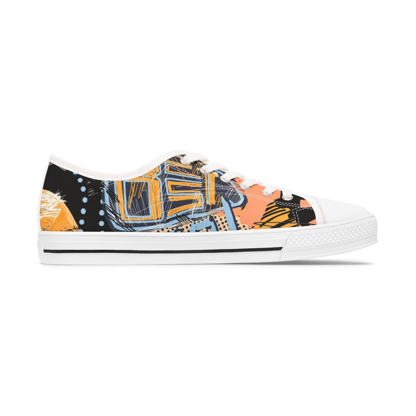 Geometric Low Top Sneakers for Women