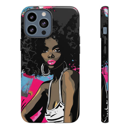 Chic AFRO Phone Case Cover - Stylish Graffiti Art Design for iPhone & Samsung