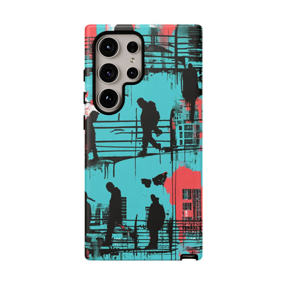 Graffiti Urban Phone Case - City Silhouettes Cool Cover for iPhone 15-11 and Samsung Galaxy 24-10