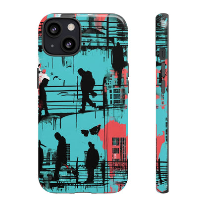 Graffiti Urban Phone Case - City Silhouettes Cool Cover for iPhone 15-11 and Samsung Galaxy 24-10