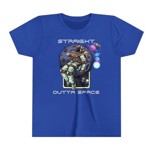 Straight Outta Space Kid Tee – Imaginative Galaxy Exploration Shirt