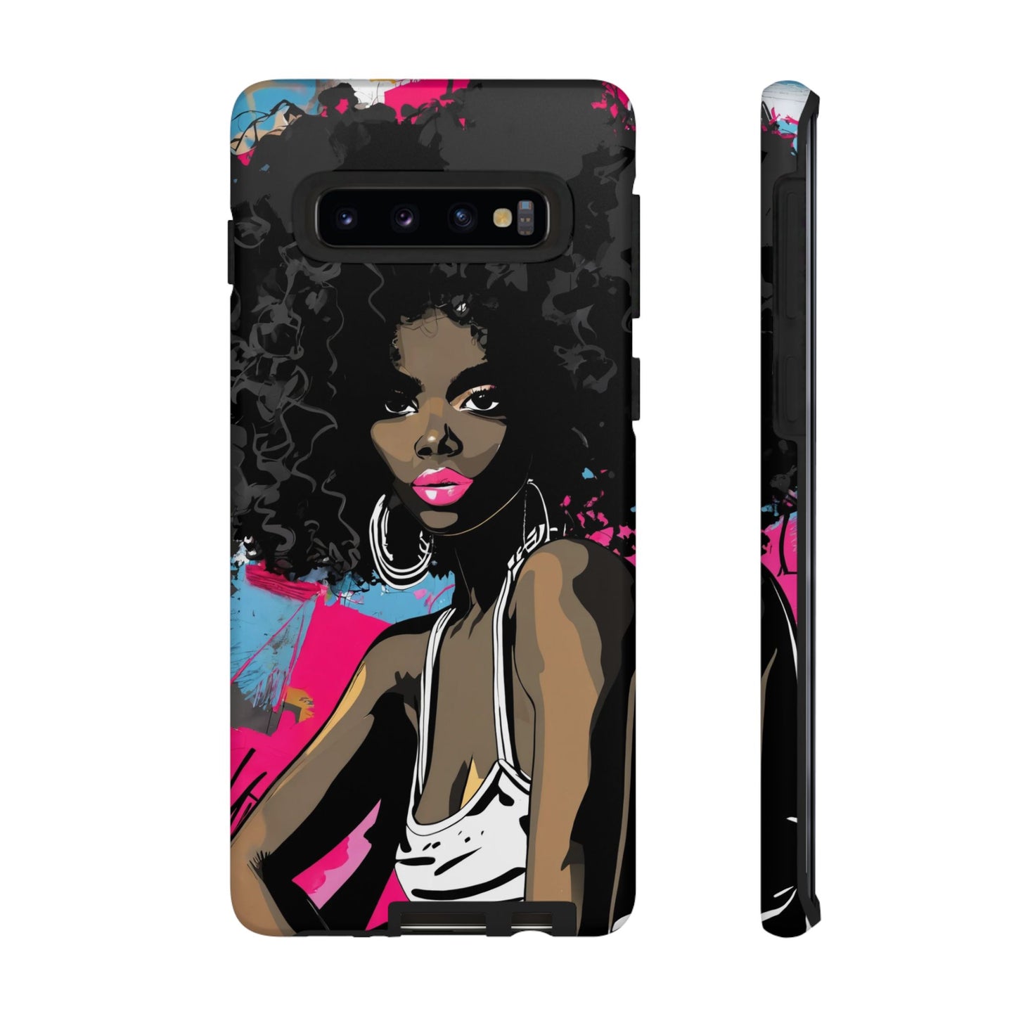 Chic AFRO Phone Case Cover - Stylish Graffiti Art Design for iPhone & Samsung