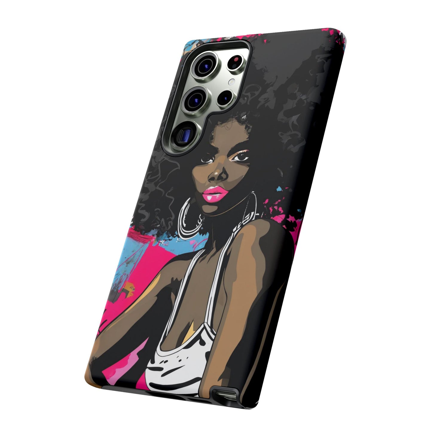 Chic AFRO Phone Case Cover - Stylish Graffiti Art Design for iPhone & Samsung