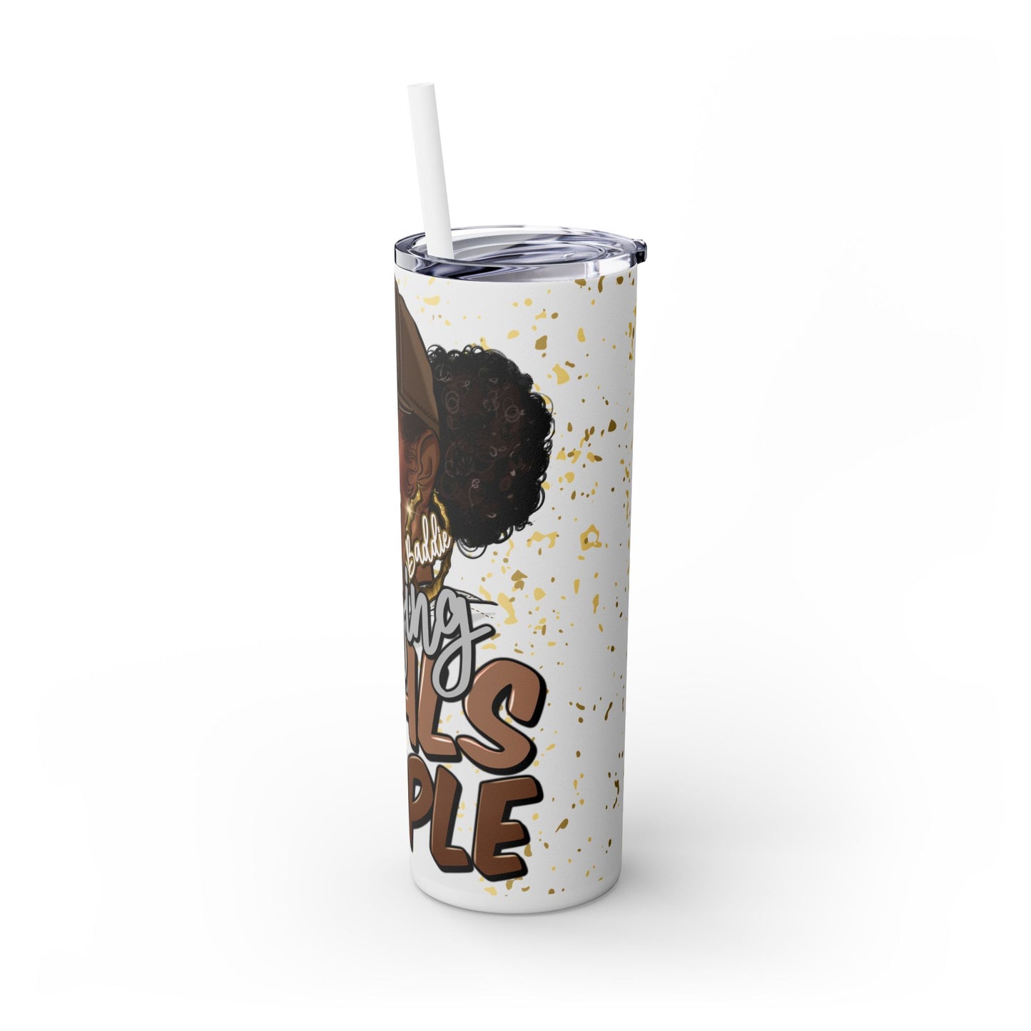 Chasing Goals Not People 20oz Tumbler - Empowering Black Woman Design