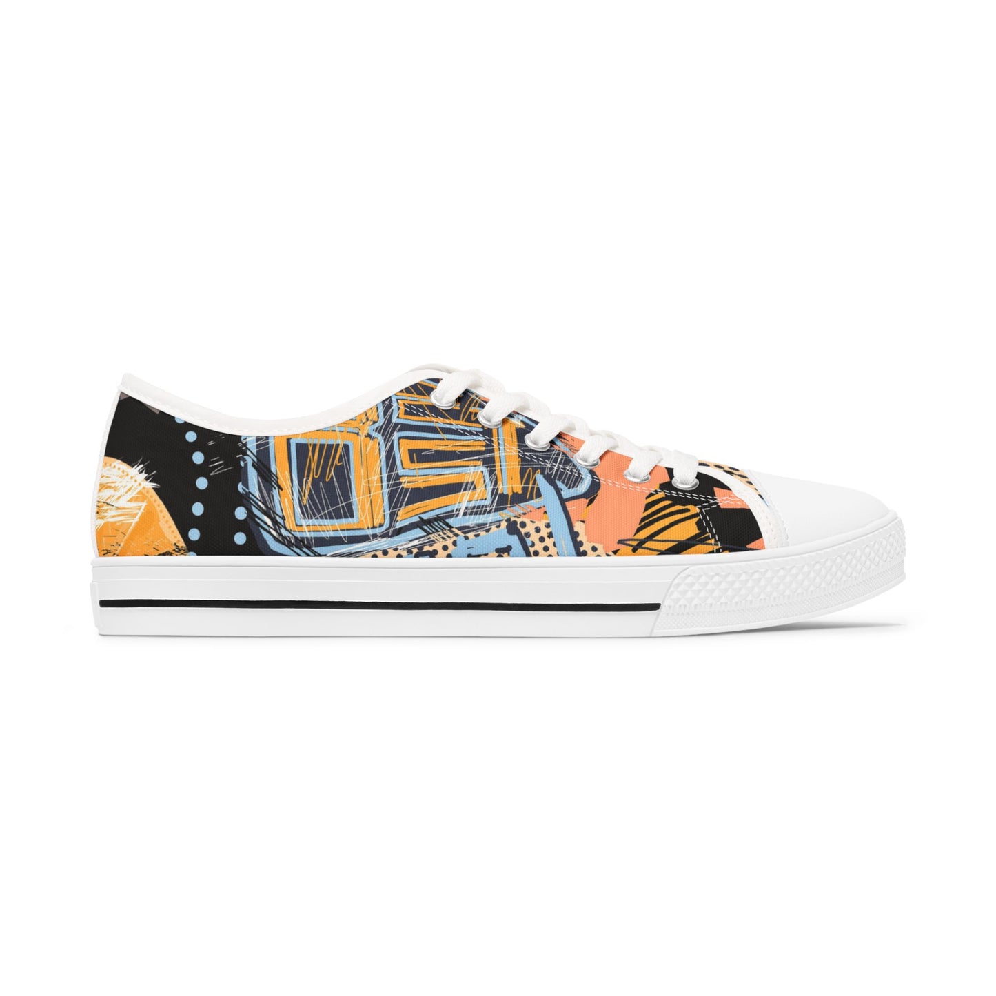 Geometric Low Top Sneakers for Women