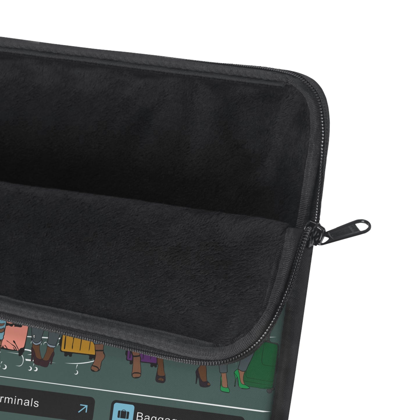 Trendy 'Catch Flight Not Feelings' Laptop Sleeve for Globetrotters