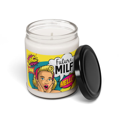 Future MILF Scented Soy Candle - Fun Pop Art Decor for Home