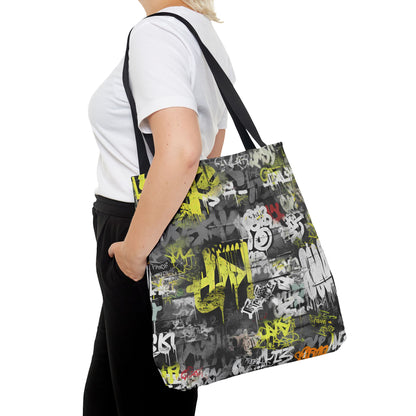Statement Street Style Tote Bag with Graffiti Art - Fashionable and Practical
